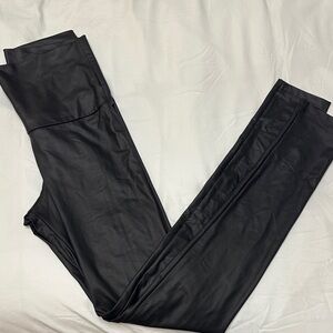 Black Faux Leather Leggings